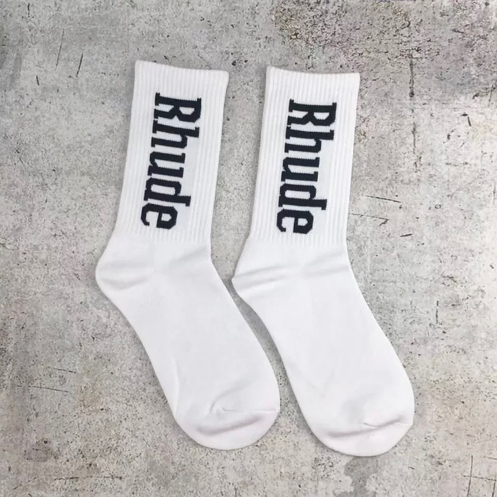 Rhude socks. $30/ pair $50 for 2 pairs .